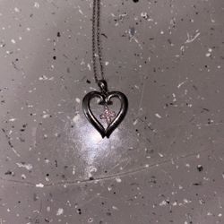 Kc Jewelers Sterling Cross Heart Necklace