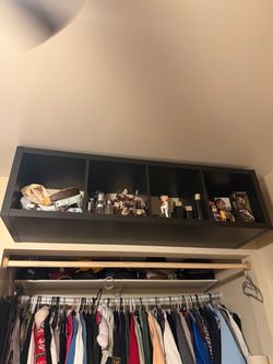 Floating wall shelf from ikea