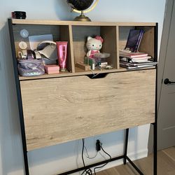 Desk Hutch With Charging Station