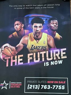 LA Lakers Staples Center Promotional Poster