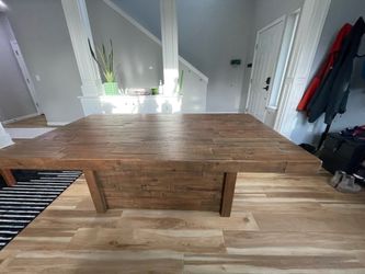 42 inch pine solid wood pedestal dining table