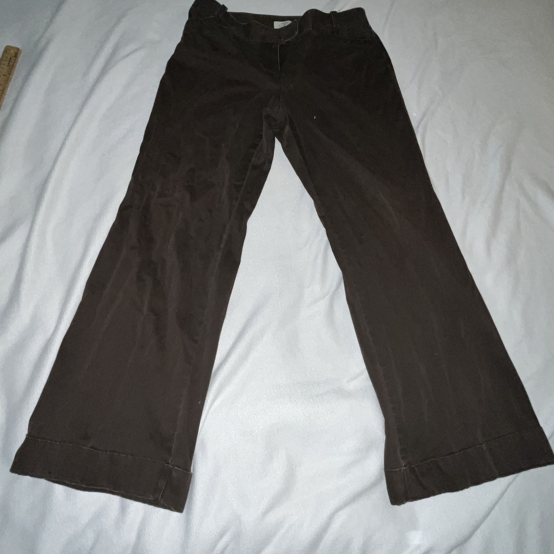 Ann Taylor Brown Pants Women 10P 10 Petite A003