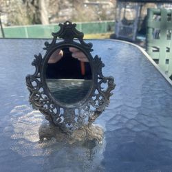 Italian Antique Miniature Mirror