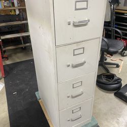 Four drawer letter size filing cabinet