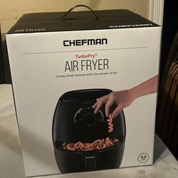 Air Fryer Chefman Turbo Fry 3.7qt / 3.5L Dual Dial Control 