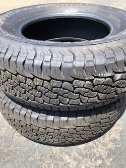 2  265 70 R 17” BFGoodrich trail T/A A/T. $200