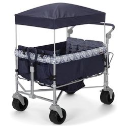 Safety 1st Summit Sprint Quad Wagon Stroller 4 Passenger, Charcoal Camo, Toddler, Unisex
