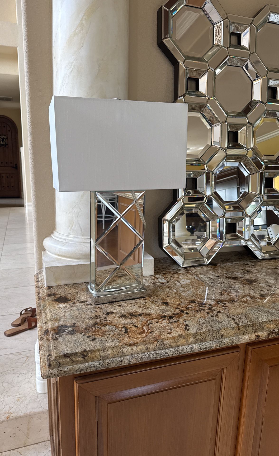 Mirrored Lamp