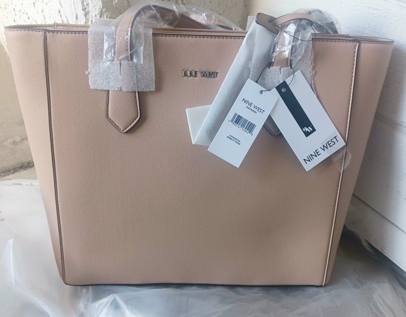 Nine West Large Purse Tote (NEW w/Tags) Maysenn Barely Nude