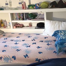 White Trundle Bed With Two Drawers