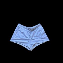 Light Gray Drawstring Shorts
