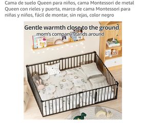 Cama de suelo de metal