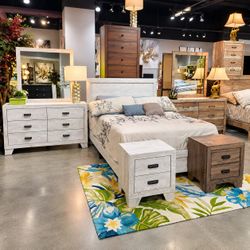 4 piece queen size bedroom set