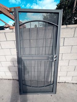 Security metal front door 36"