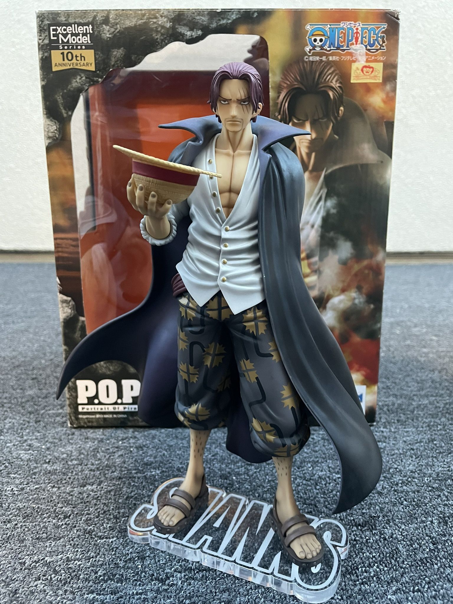 Megahouse One Piece P.O.P Deluxe Shanks with Acrylic Base