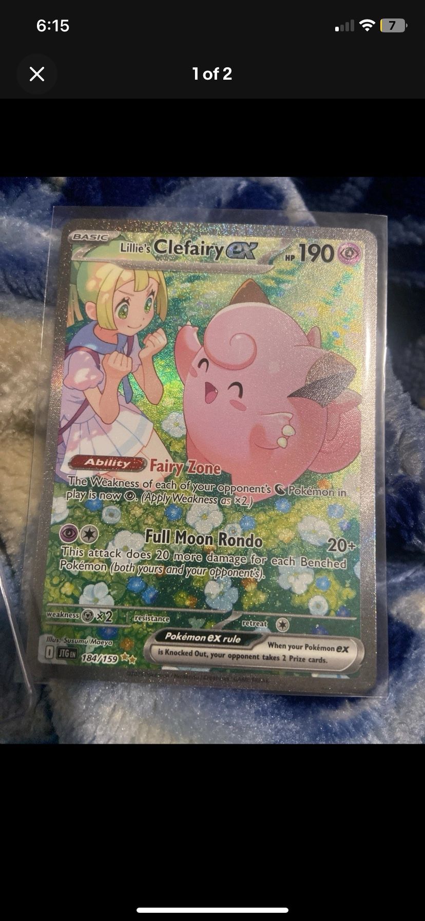 lilies clefairy ex full art
