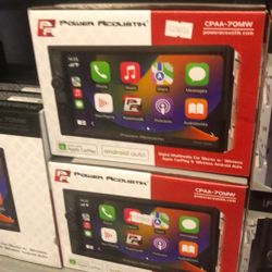 Power Acoustik Apple CarPlay And Android Auto Stereo Wireless 