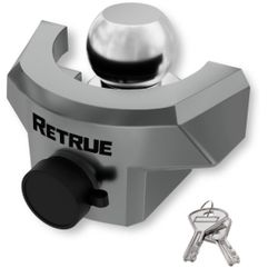 RETRUE Heavy Duty Trailer Lock For 2 5/16" Ball Coupler With Flange, Anti-Theft And Top Tier Security, Gray