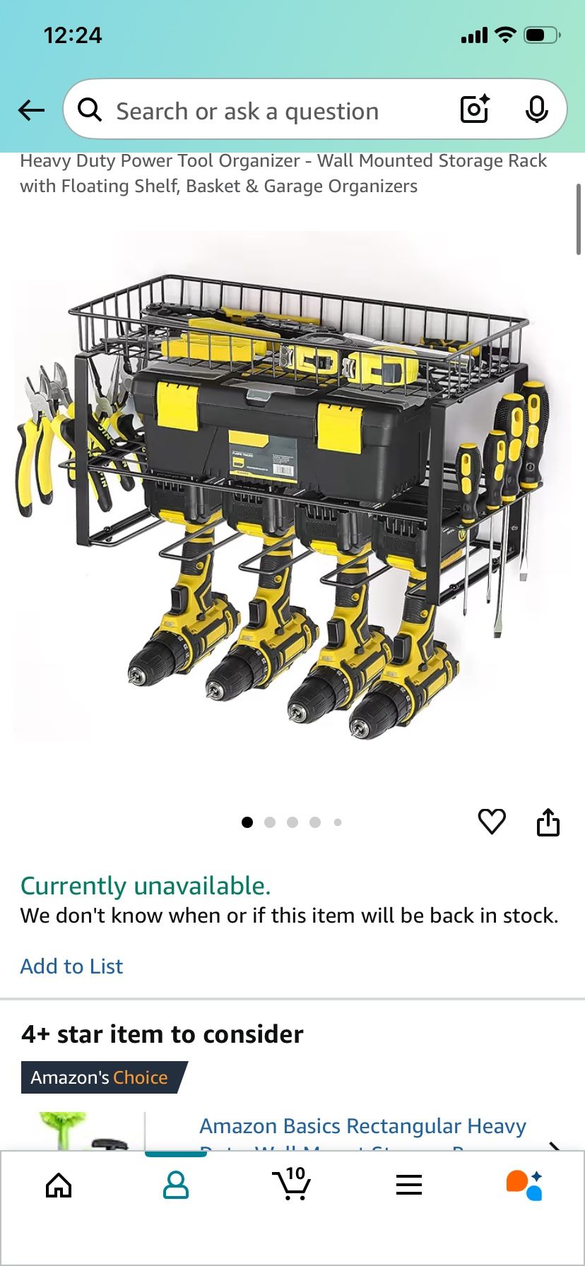 Power Tool Organizer