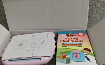 QuTZ ABC Learning Flash Cards for Toddlers 2-4 Bilingual Spanish English, Autism Toys, Speech Therap