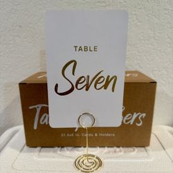Table Numbers 