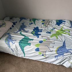 Twin Metal Bed Frame + Foam Mattress