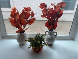 Fall Floral Vase Decor Set of 3