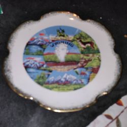Vintage Wyoming Plate 