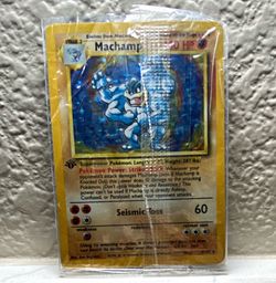 Machamp 1st Edition Holo Pokémon Card Base Set