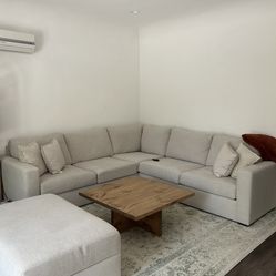Beige Sectional Couch