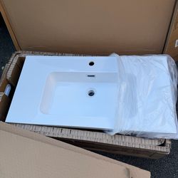 Brand New White Stone Sink 38*16.5