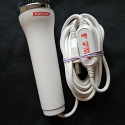 White Konami USB Microphone