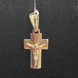 Small Gold Cross Charm 
