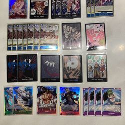 One piece card lot