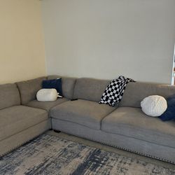 Grey Costco Sectional Couch 