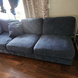 Blue couches
