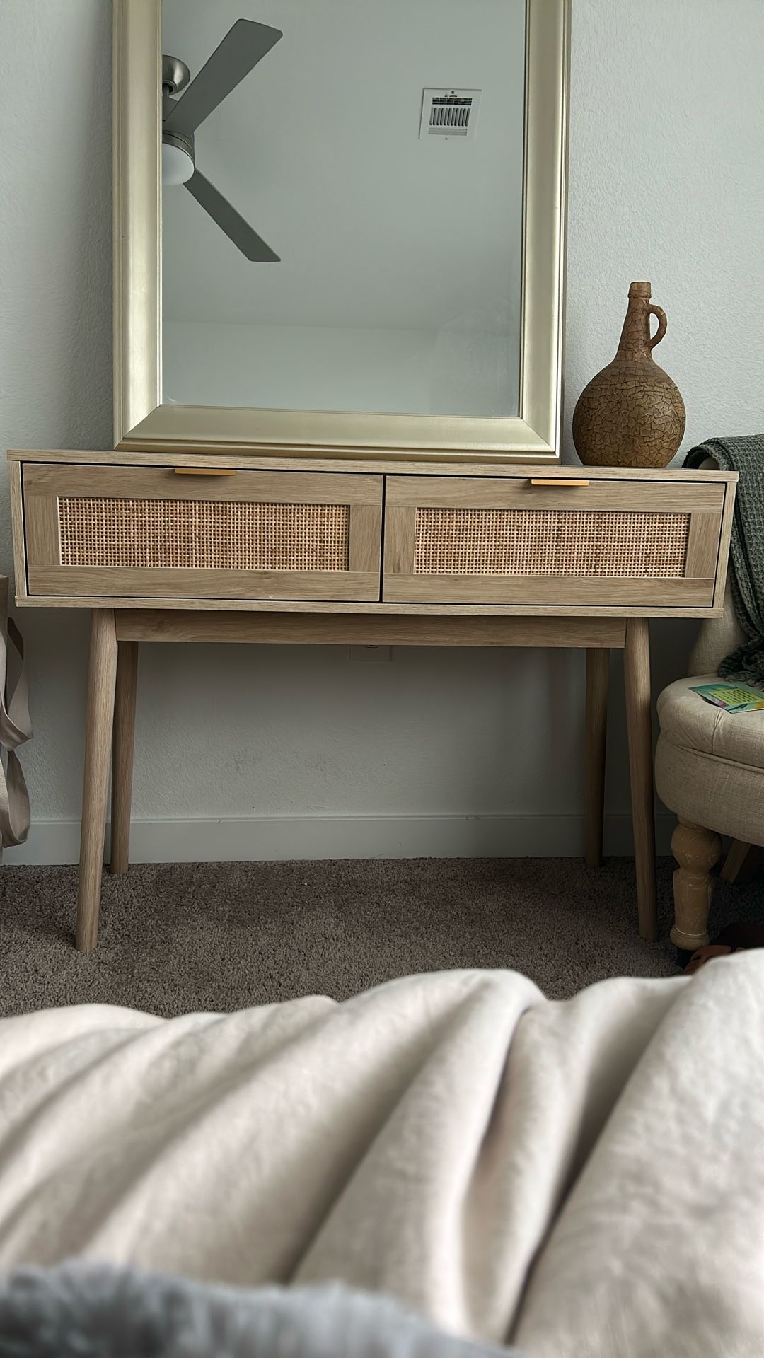 Rattan Entry Desk
