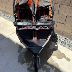 Double BOB Jogging Stroller - Orange/Black