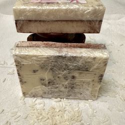 Handmade Clay and rice soaps