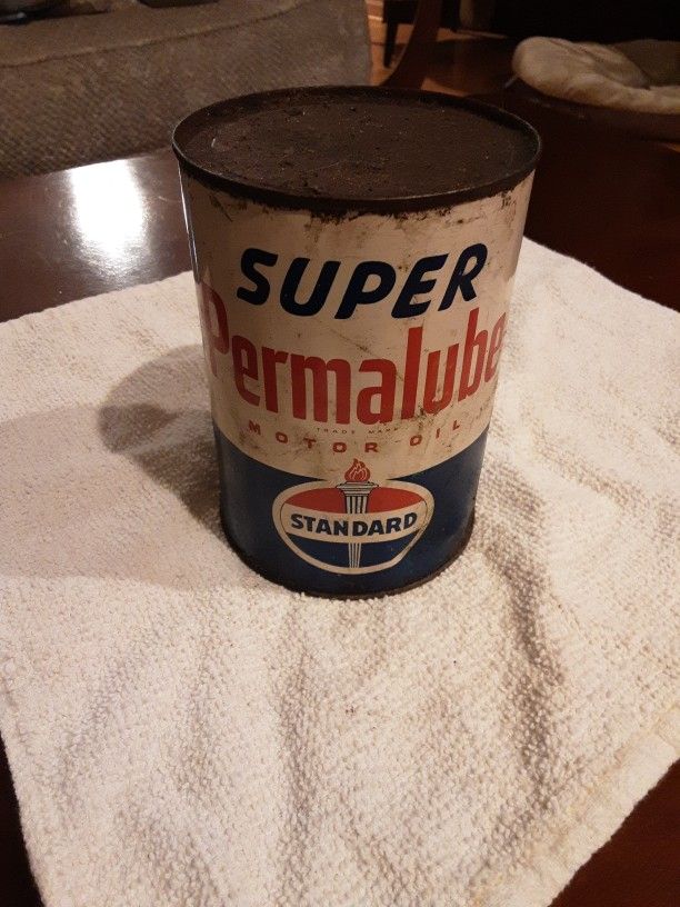 Vintage Super Permalube Motor Oil
