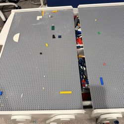 Lego Table $100 Dollars Filled With Legos 