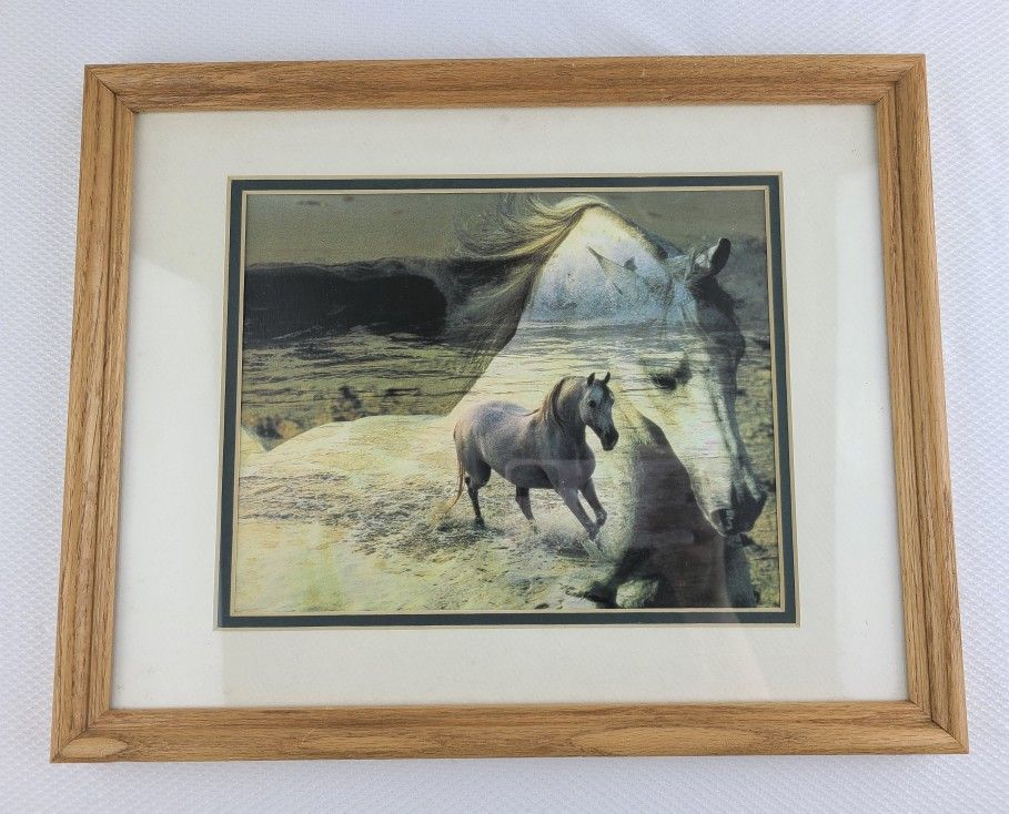 Vintage Robert Vavra Horse “Call of the Rising Tide” Framed Art Card