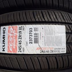 245/45/19 XL KUMHO ECSTA SPORT A/S
