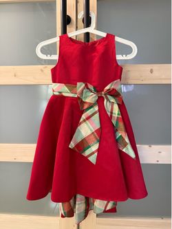 Rare Editions Girls Red Holiday Dress Size 6 – Plaid Bow