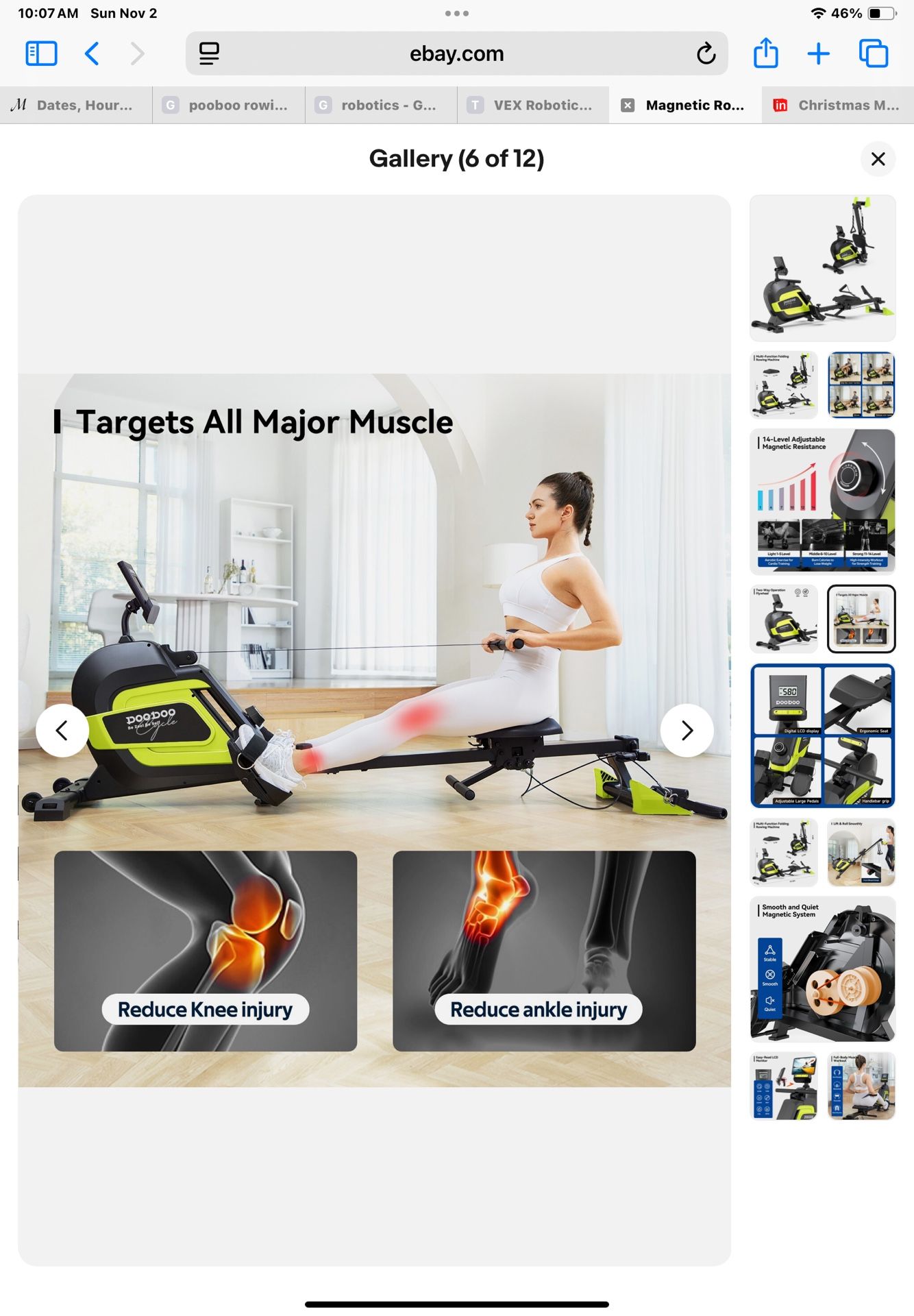 Magnetic Rowing Machine