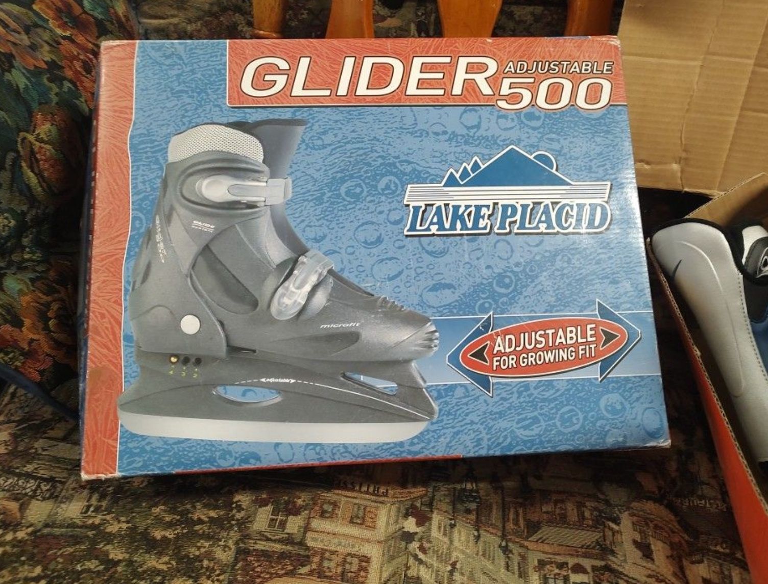 Ice Gliderbp Adjustable 500(for Growing Feet)seize2-4 Medium