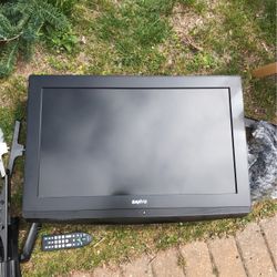 Sanyo  26 Inch Television With Wall Mount And Cable Box Shelf