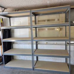 Used American Made Boltless Heavy Duty Storage Racks 48 in W x 24 in D Shelving Delivery Available
