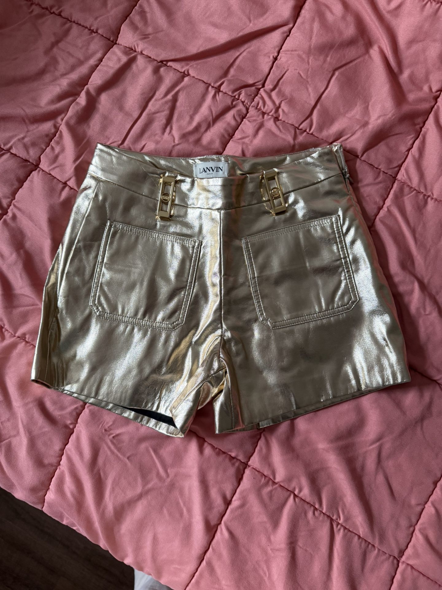 Golden Designer Lanvin shorts for girls size 8