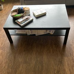 Black IKEA Coffee Table 
